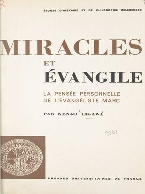 cover image of Miracles et Évangile